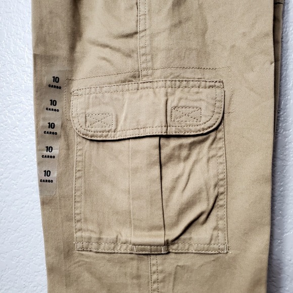 The Children's Place Other - NWT ◇ The Children's Place ◇ Boy's Pull On Cargo Khaki Pants Flax Tan ◇ Size 10